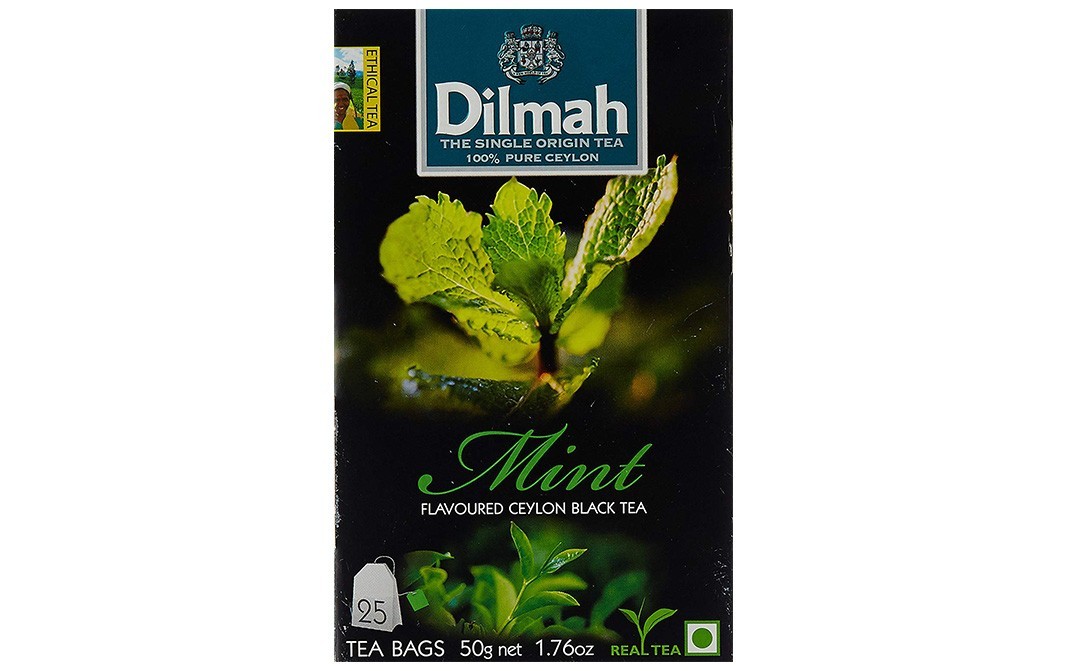 Dilmah Mint Flavoured Ceylon Black Tea   Box  25 grams